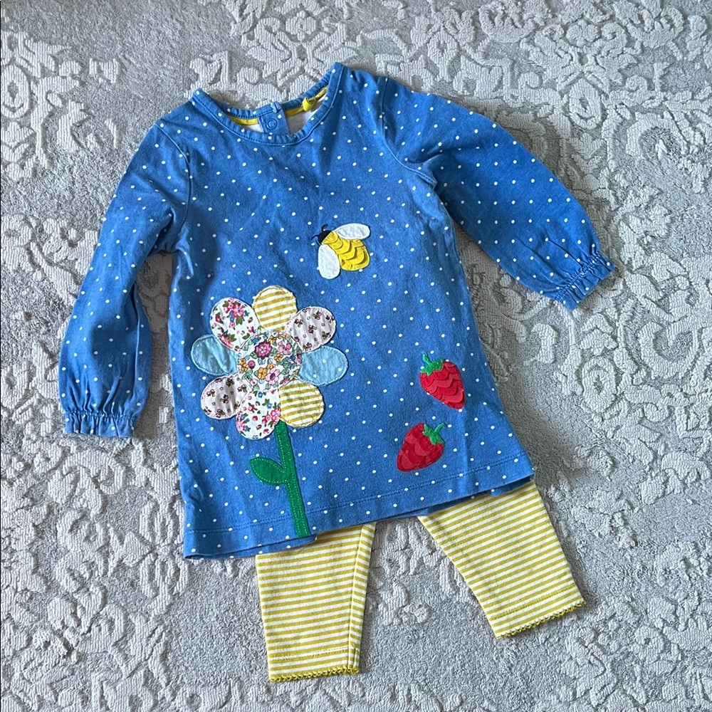 Mini Boden tunic outfit